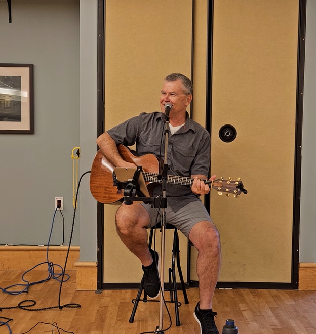Henry Winter performing Oh What a Beautiful Morning live at a retirement home